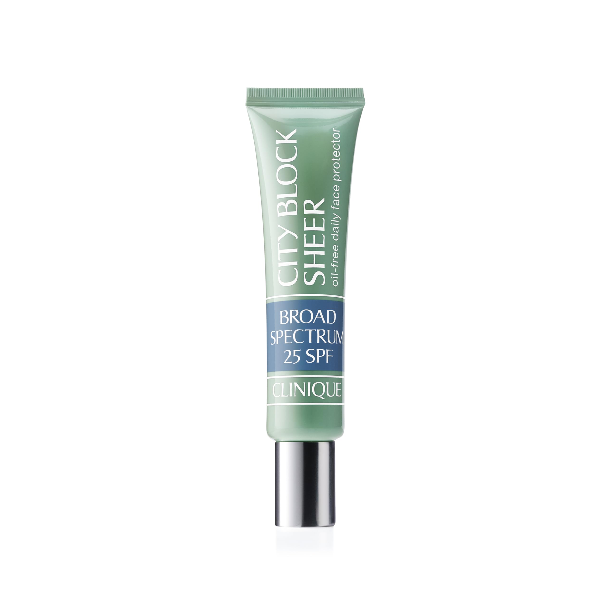 Clinique City Block Sheer SPF 25 bottle showing lightweight, oil-free protection