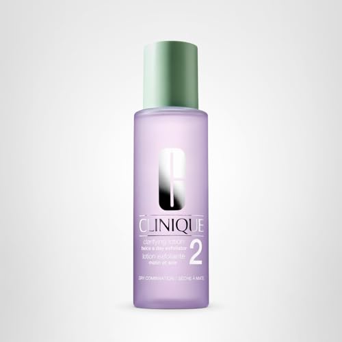Clinique Clarifying Lotion 2 in use on skin during daytime routine