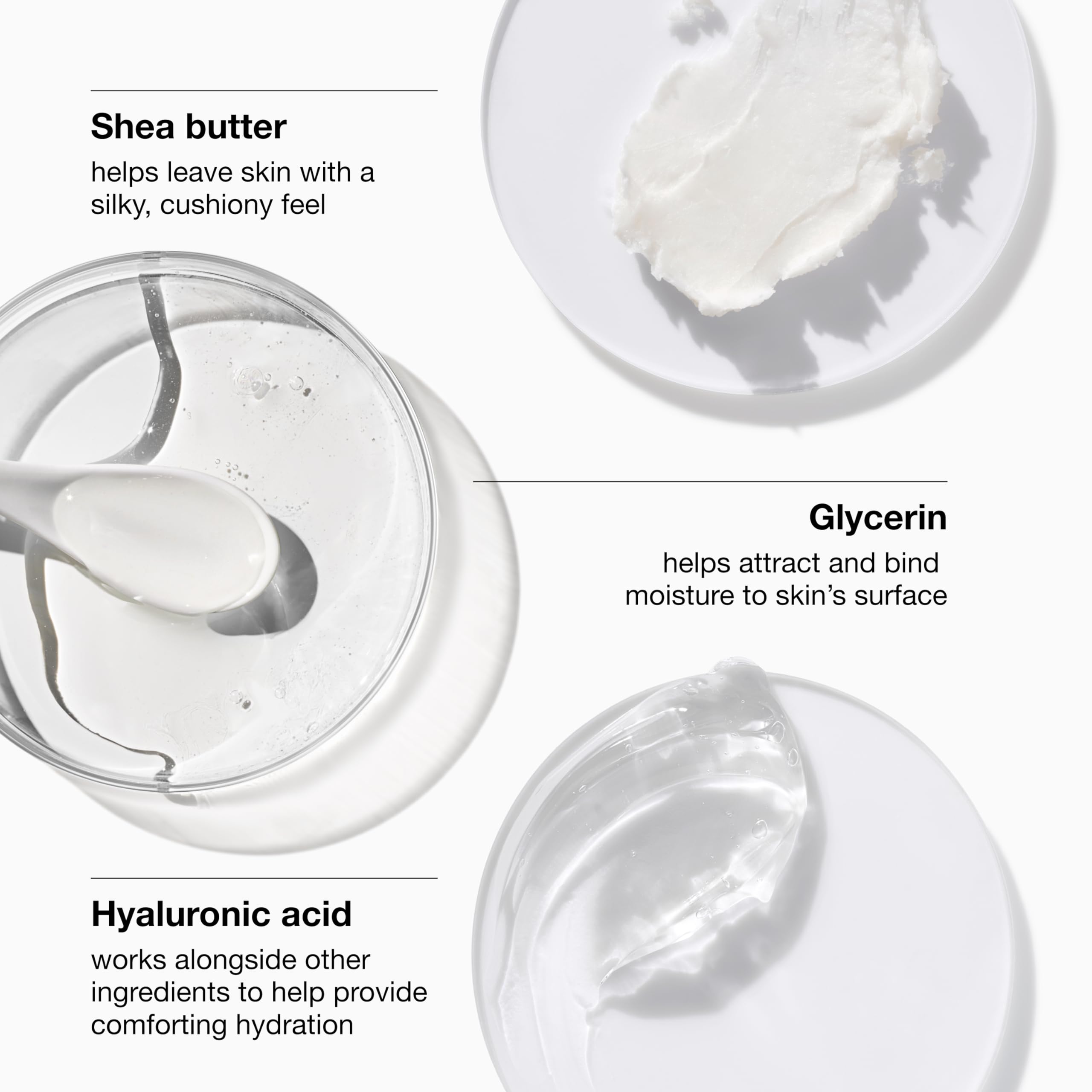 Close-up of Clinique Deep Comfort Body Butter texture and creamy consistency