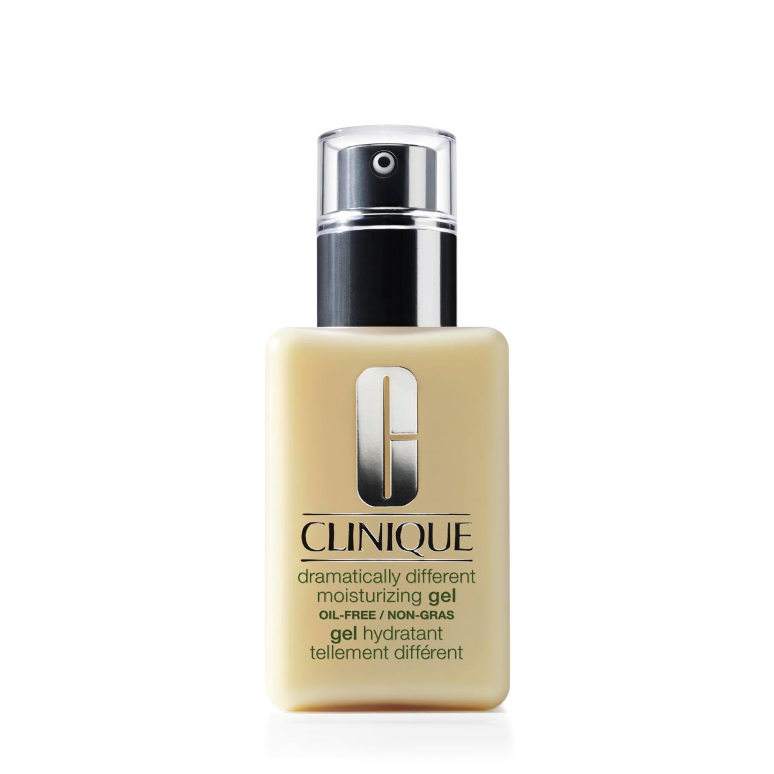 Clinique Dramatically Different Gel bottle pour showing oil-free hydration