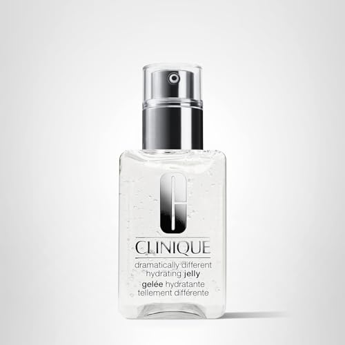 Clinique Dramatically Different Hydrating Jelly in night routine setup promising 24-hour hydration.