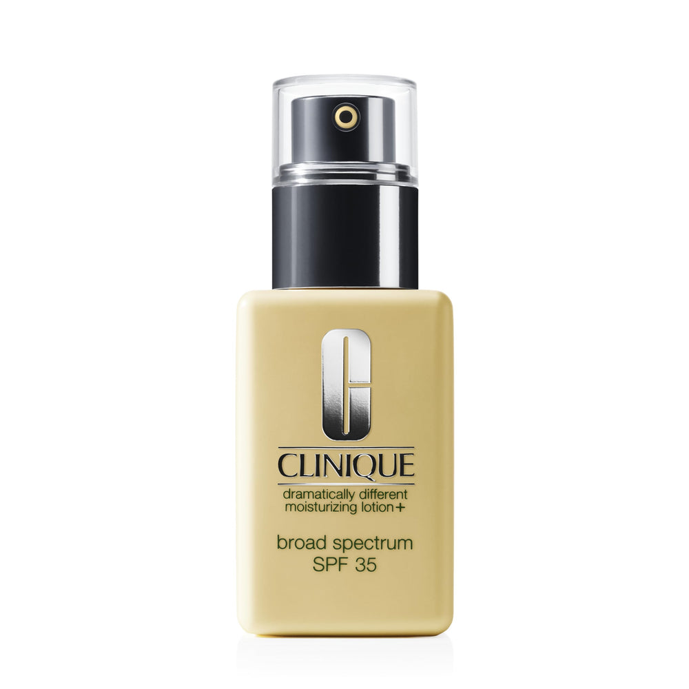 Clinique Dramatically Different Lotion+ SPF 35 bottle delivering daily hydration