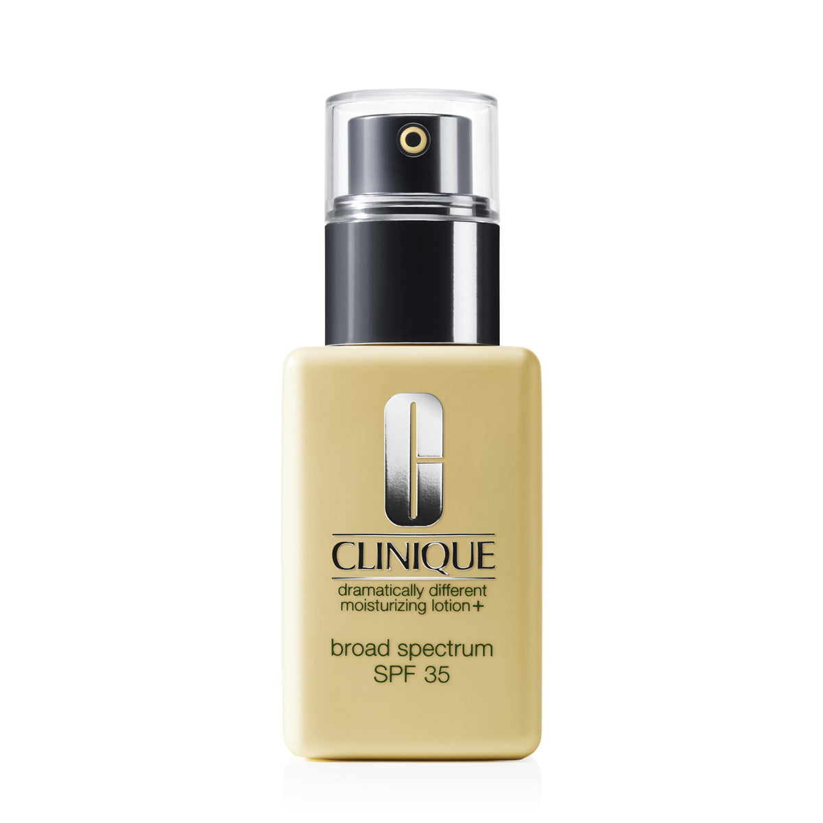 Clinique Dramatically Different Lotion+ SPF 35 bottle delivering daily hydration
