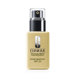 Clinique Dramatically Different Lotion+ SPF 35 bottle delivering daily hydration