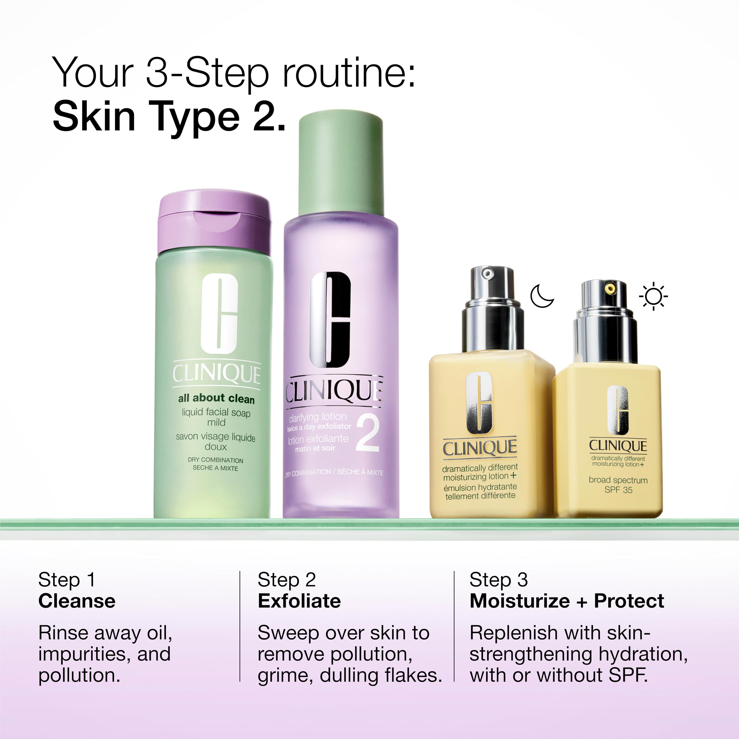 Box packaging and store display conveying premium skincare