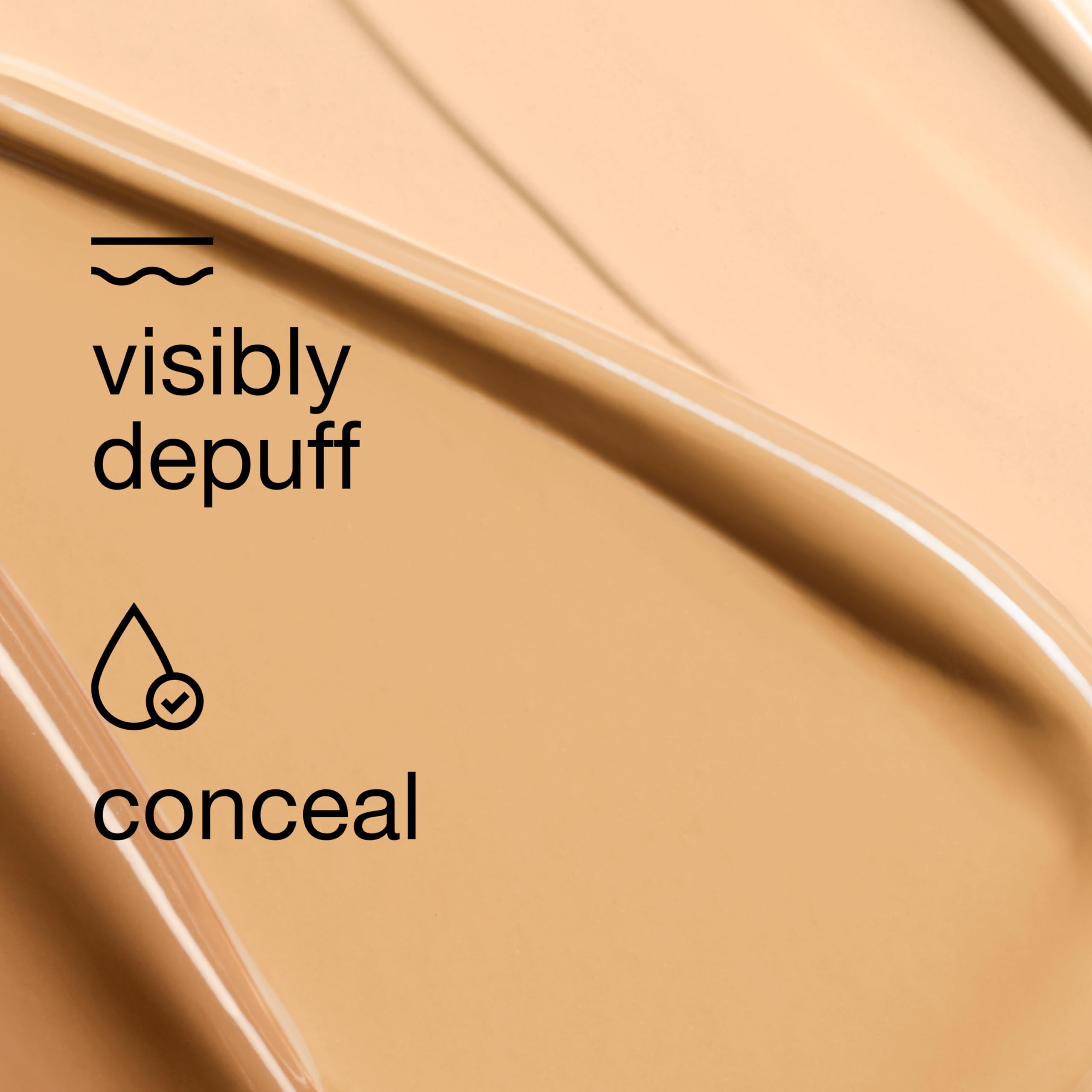 Clinique Even Better All-Over Concealer close-up shows lightweight, seamless texture.