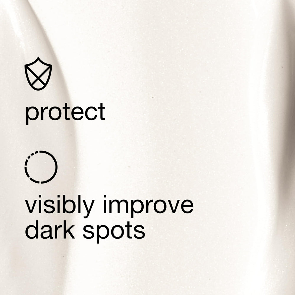 Swatch of Clinique Even Better Brightening moisturizer close-up on cream texture.