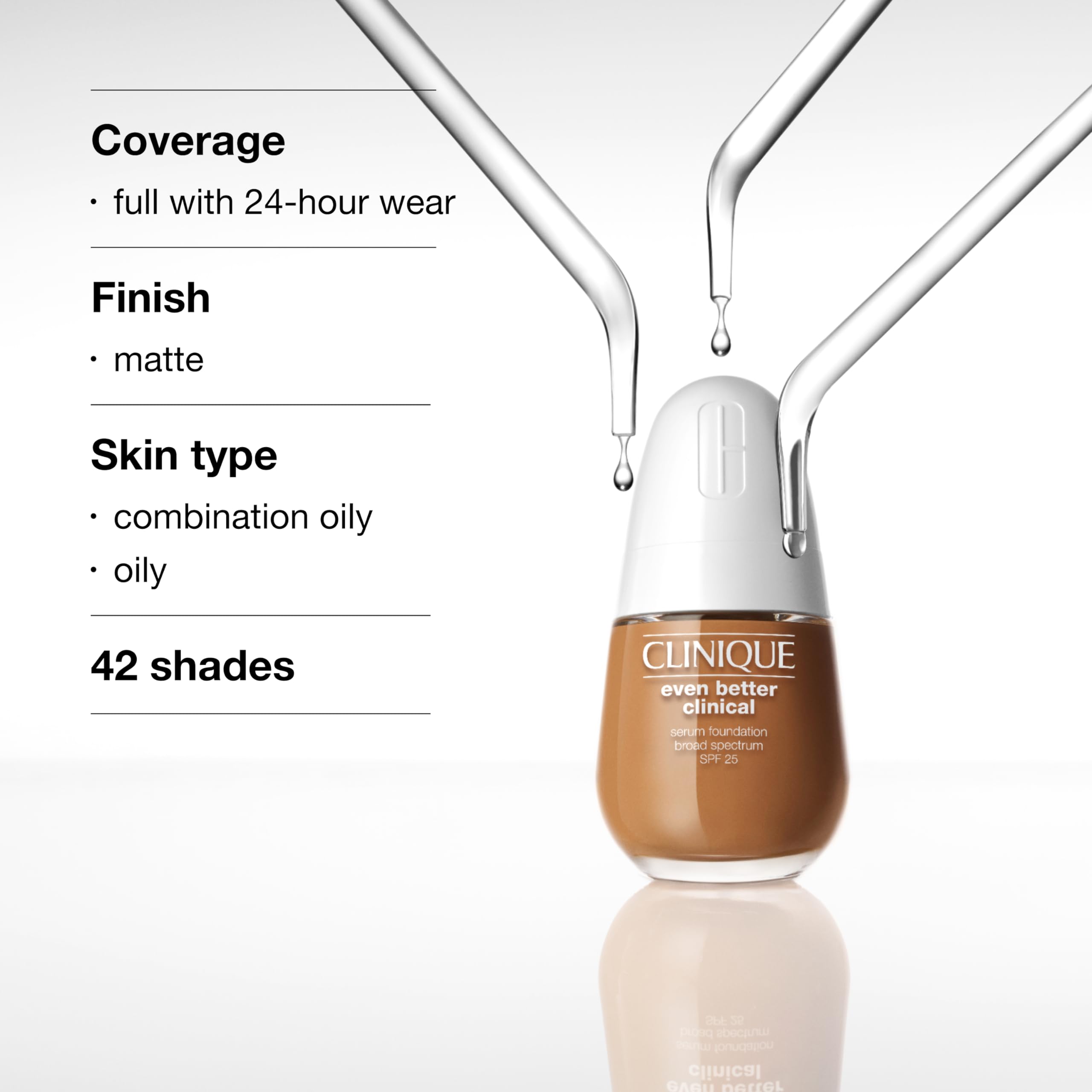 Clinique Even Better dab-and-blend demonstrates seamless application on oily skin.