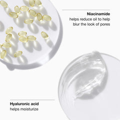 Clinique primer texture close-up demonstrates refreshing water-balm feel for quick skin prep.