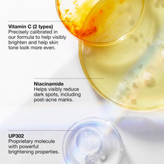 Application swirl demonstrating even application on skin