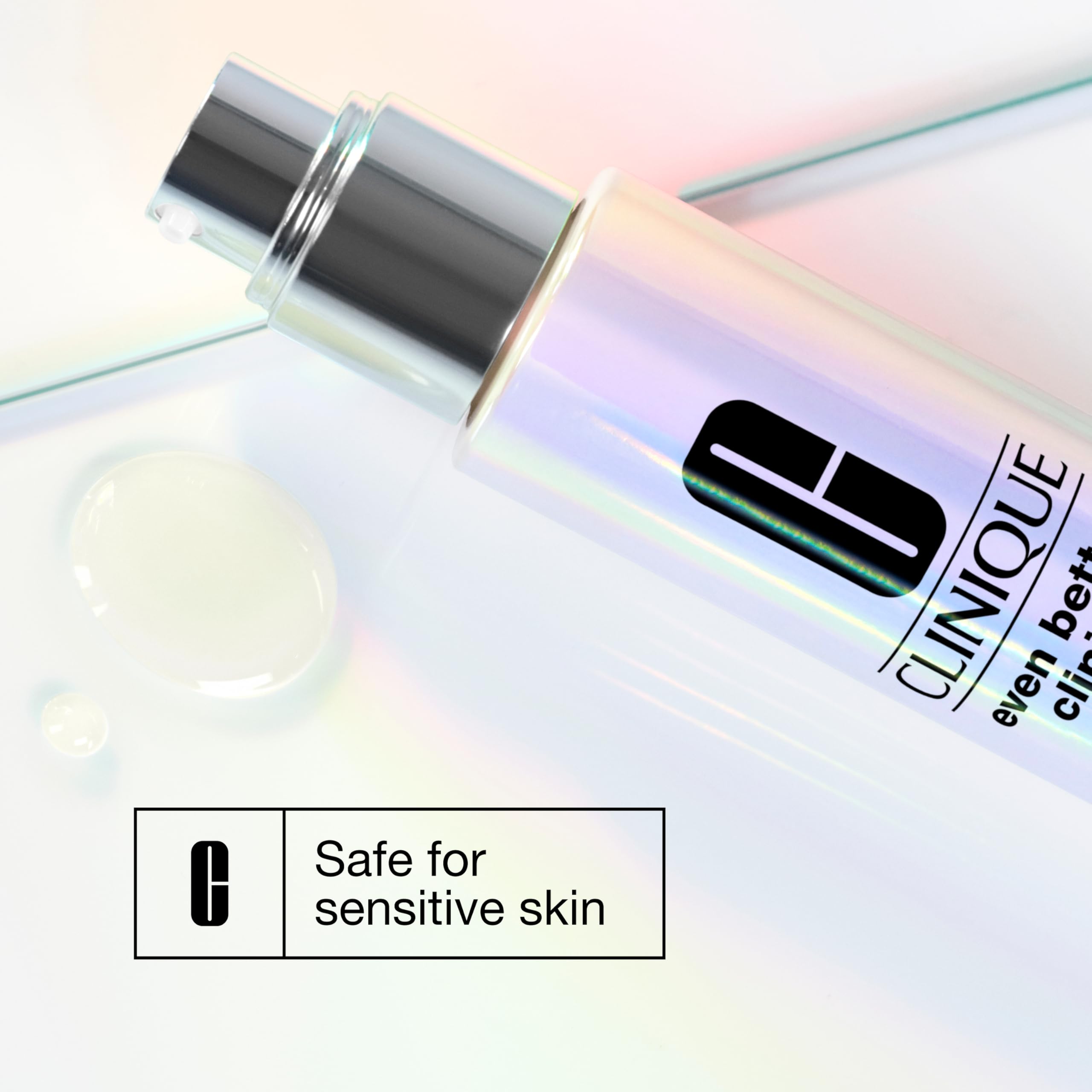 Skin test spot showing gentle brightening effect