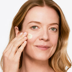 Clinique face cream on hands demonstrating soothing hydration for dry skin