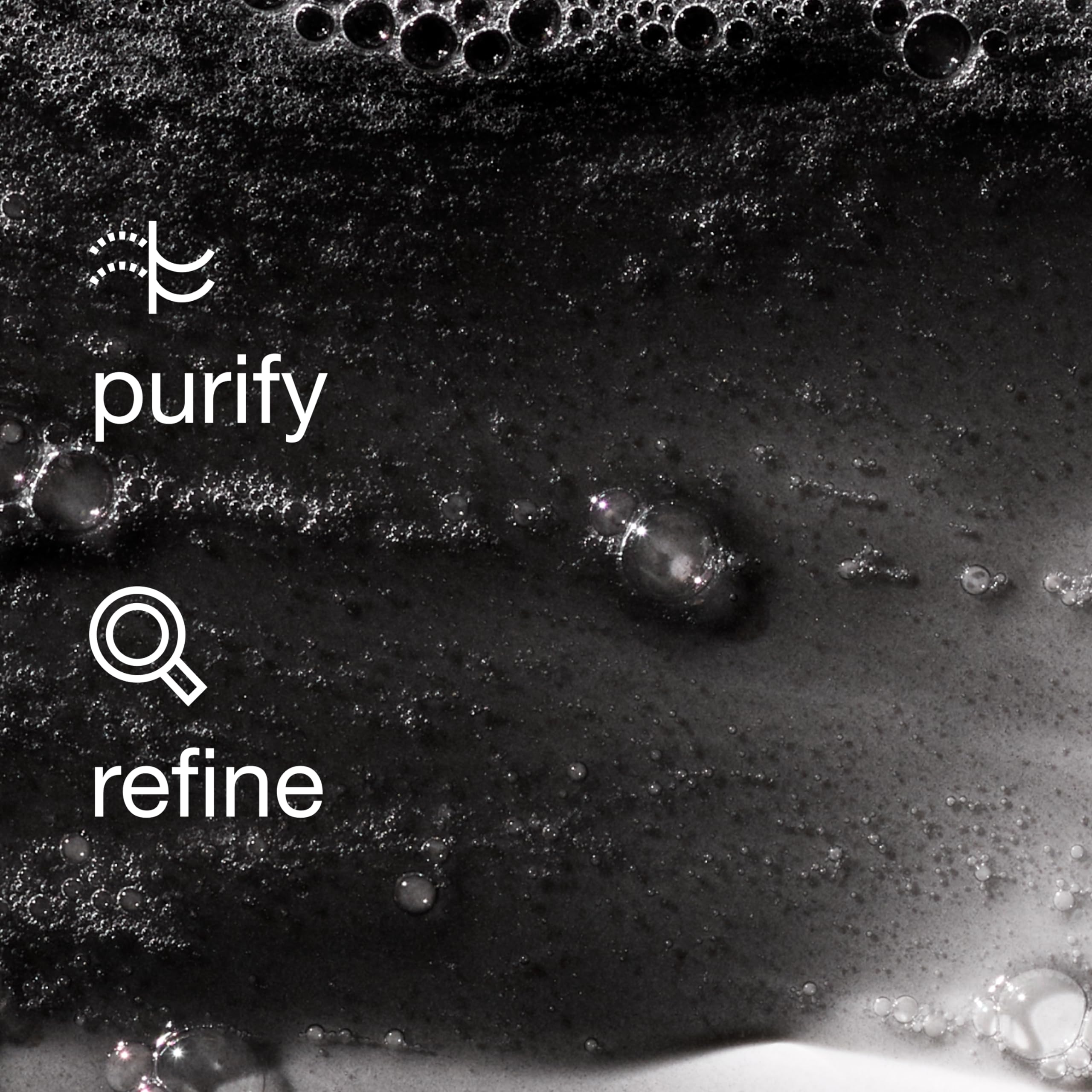 Bottle label highlights allergy-tested claims for Clinique For Men Charcoal Wash.