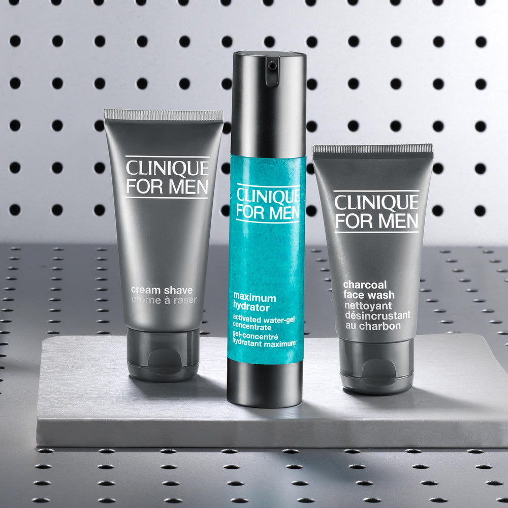 Clinique For Men Cream Shave ease-of-use demonstrates smooth glide for close shaving.