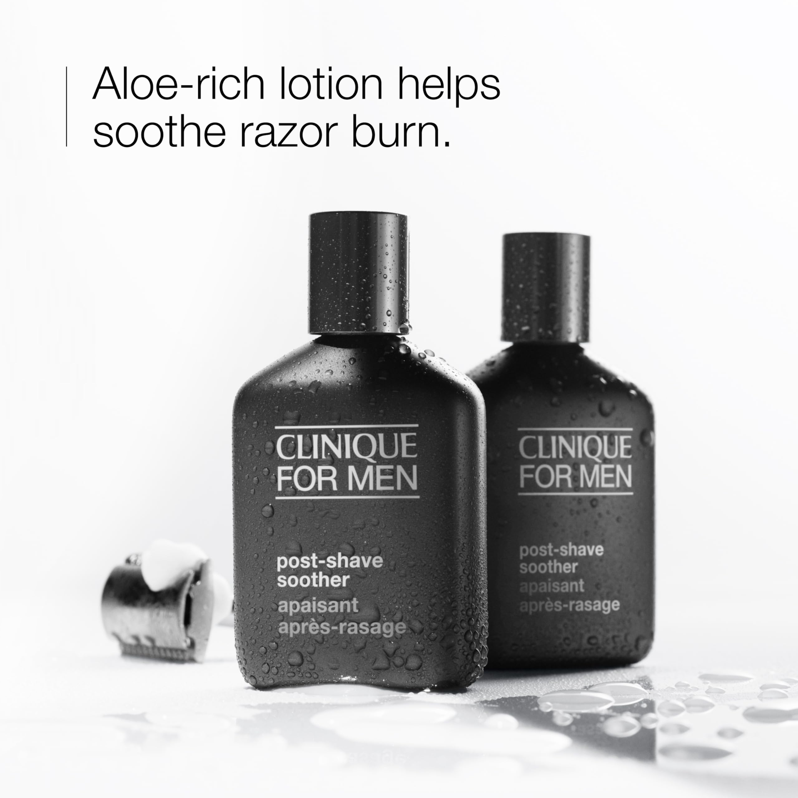 Aloe gel texture illustrating soothing, non-greasy finish after a shave