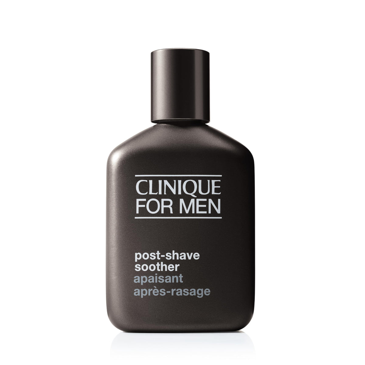 Clinique For Men Post-Shave Soother bottle delivering aloe hydration after shaving
