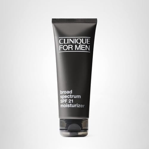 Clinique For Men SPF 21 moisturizer packaging conveys simple, everyday skincare.