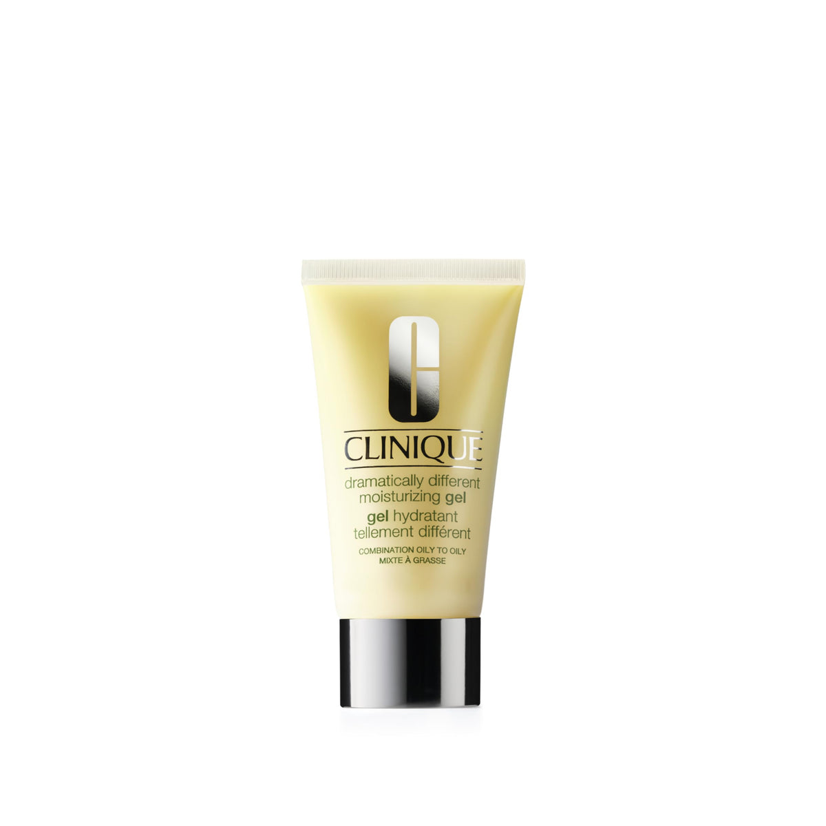 Clinique gel hidratante dramaticamente diferente en botella, hidratación ligera sin grasa.