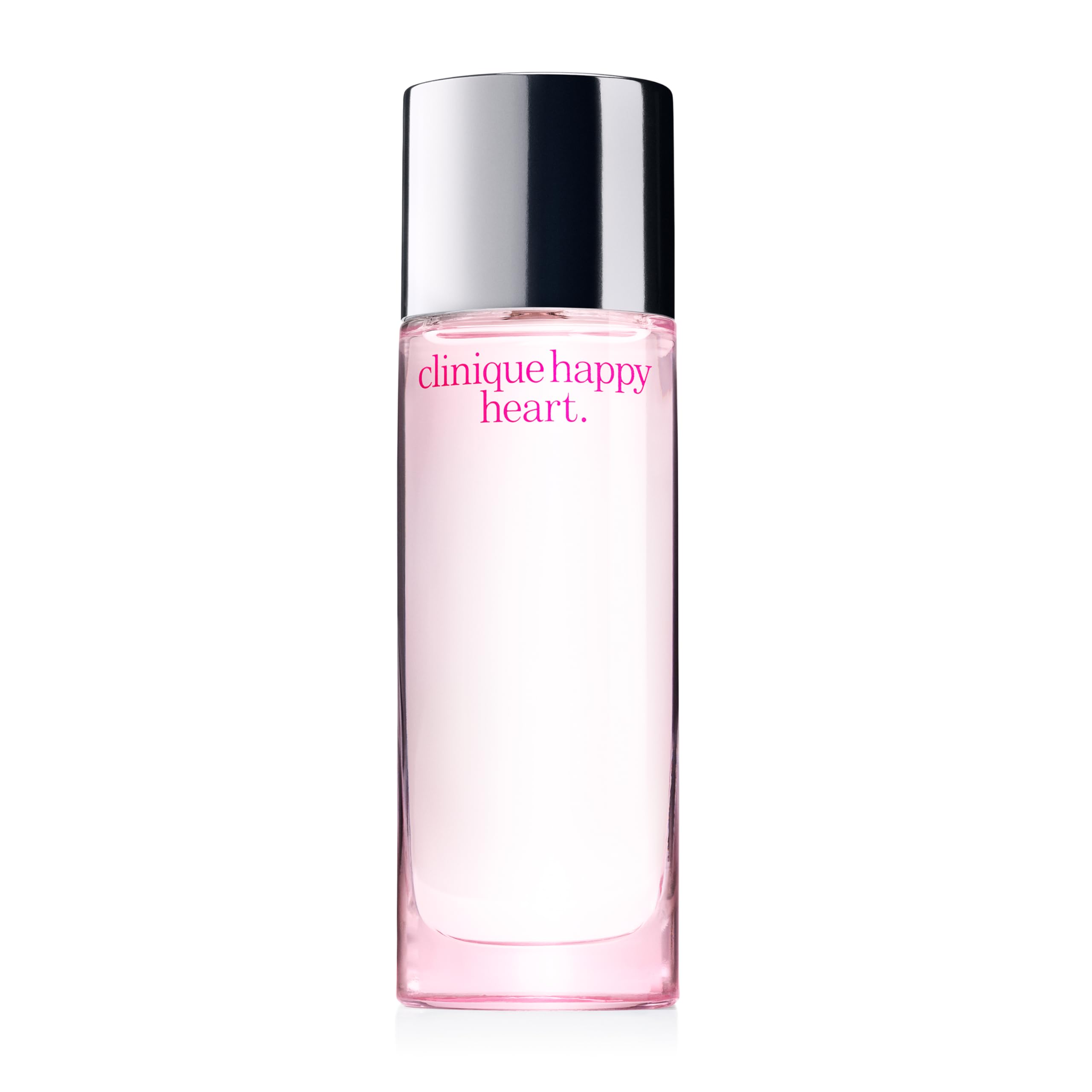Clinique Happy Heart bottle front shows an elegant design for daily wear.