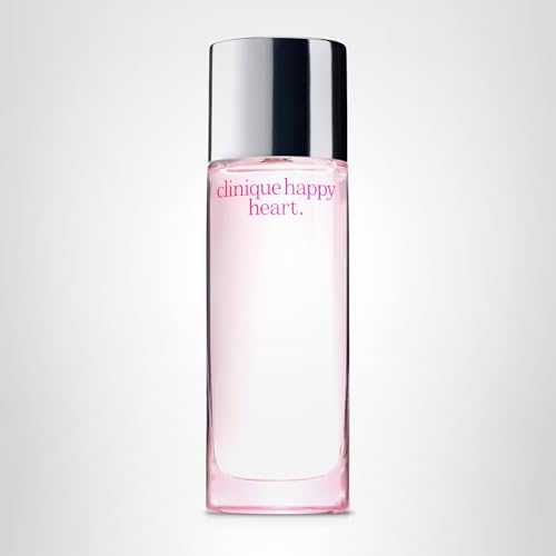 Clinique Happy Heart spray application demonstrates smooth dispersion for lasting scent.