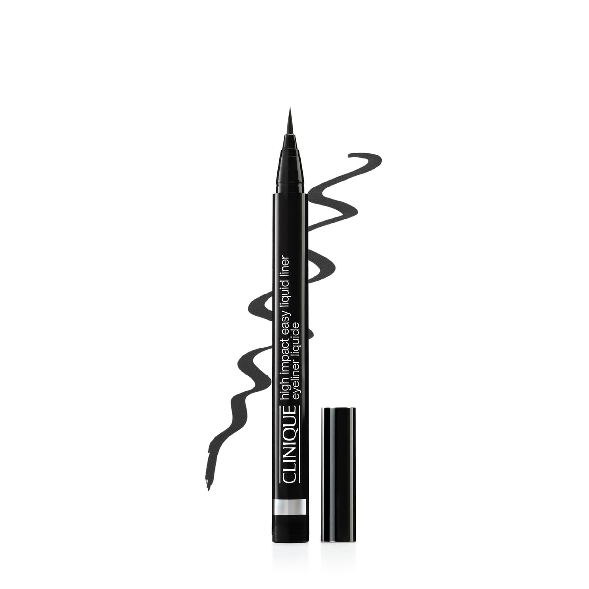 Clinique High Impact Easy Liquid Eyeliner precision brush for crisp, long-lasting lines.