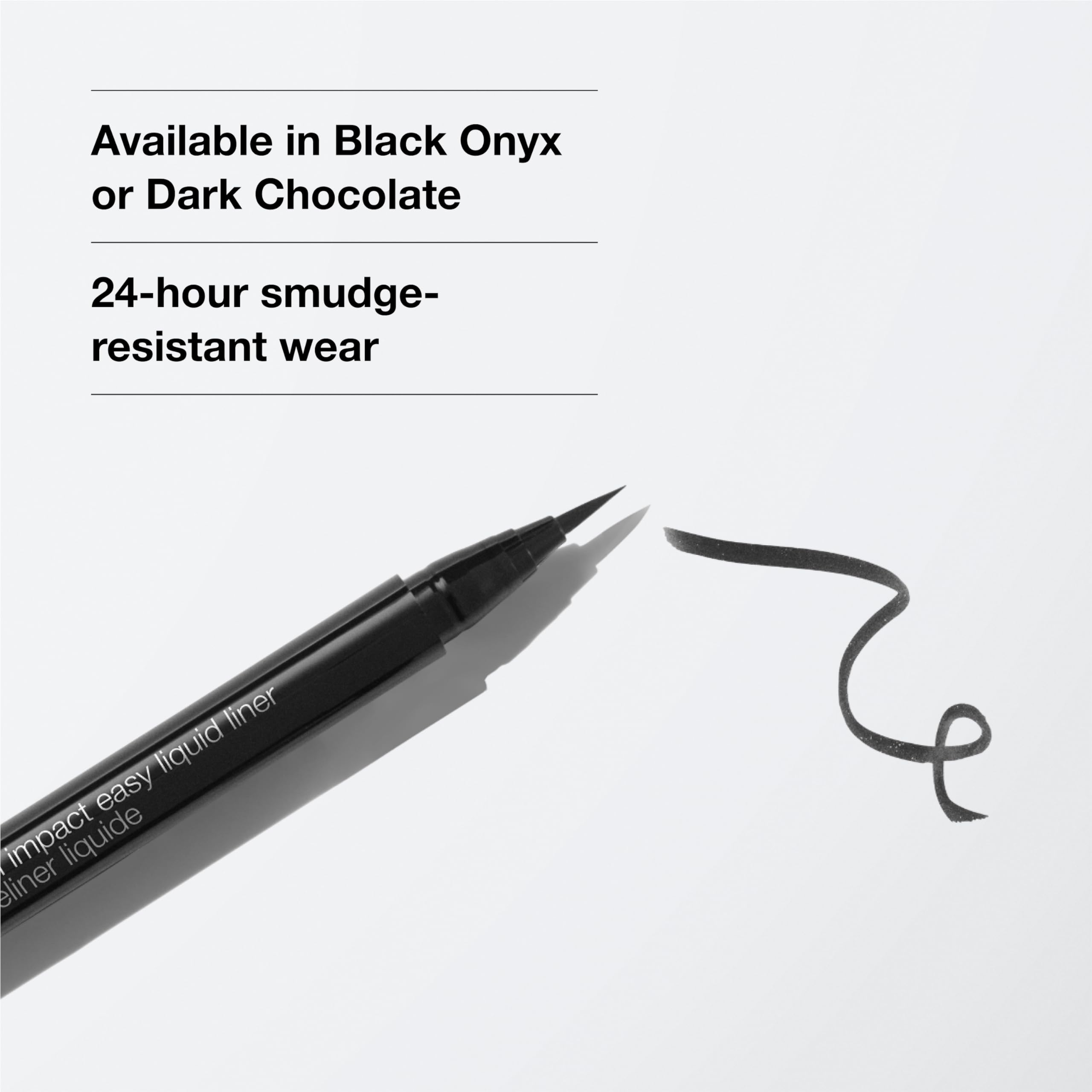 Clinique High Impact Easy Liquid Eyeliner safe for sensitive eyes and contact lenses.