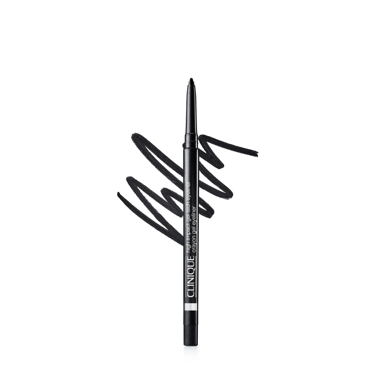 Clinique High Impact Gel Tech Eyeliner pencil-tip application for a smooth, precise line.