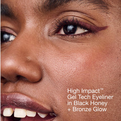 Clinique High Impact Gel Tech Eyeliner Pencil waterproof tip, durable wear.