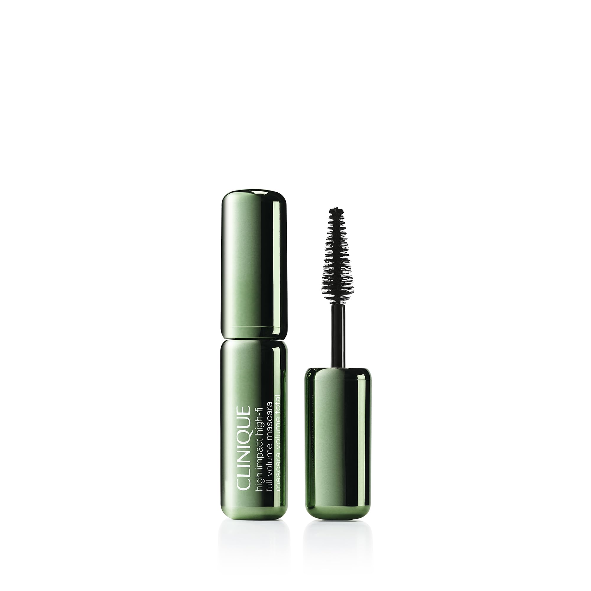 Clinique High Impact High-Fi máscara con aplicador de onda para volumen inmediato en pestañas.