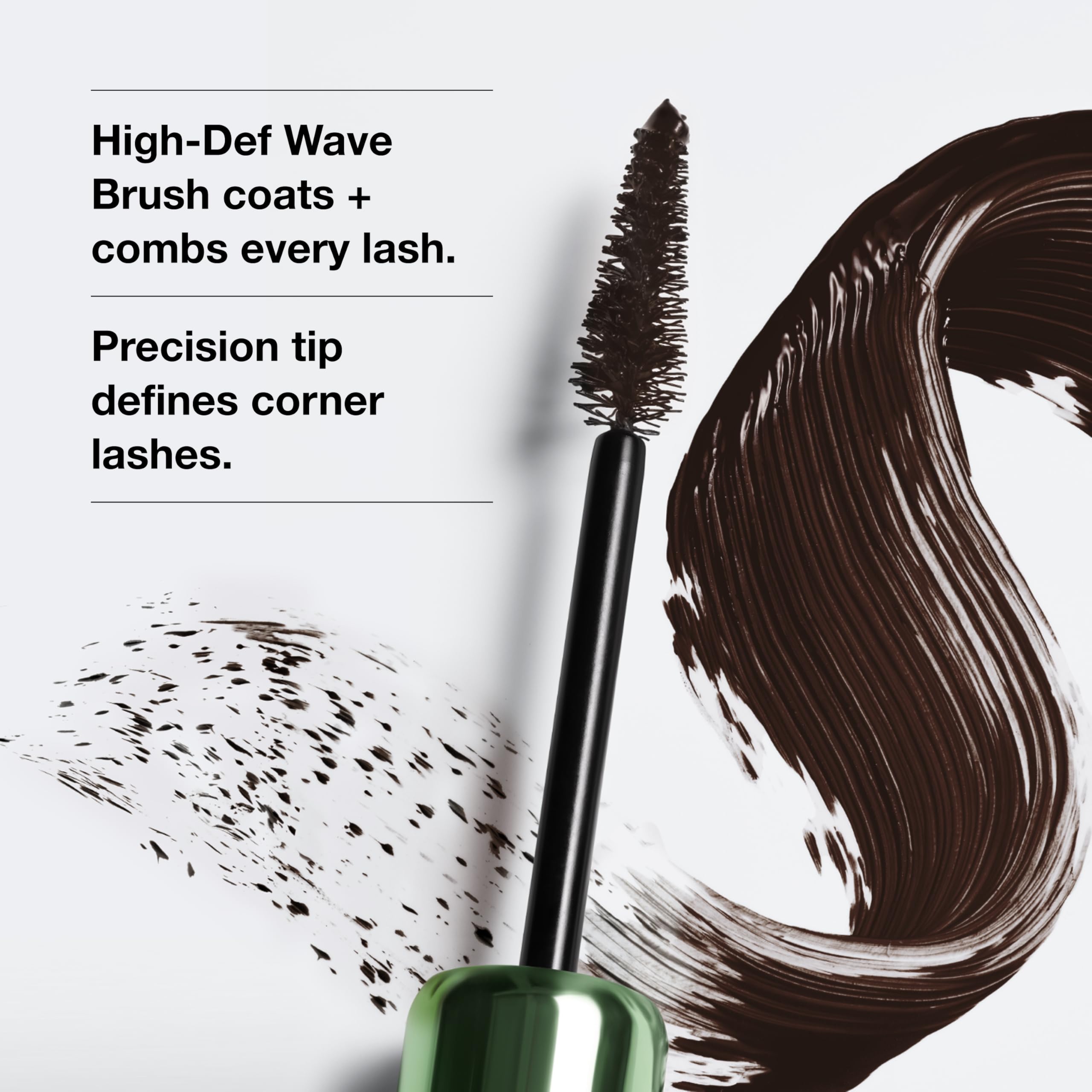 Lash coverage across a full set of lashes using Clinique High Impact High-Fi