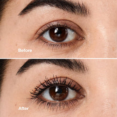 Clinique High Impact Mascara soft fiber brush enhances lash separation and length