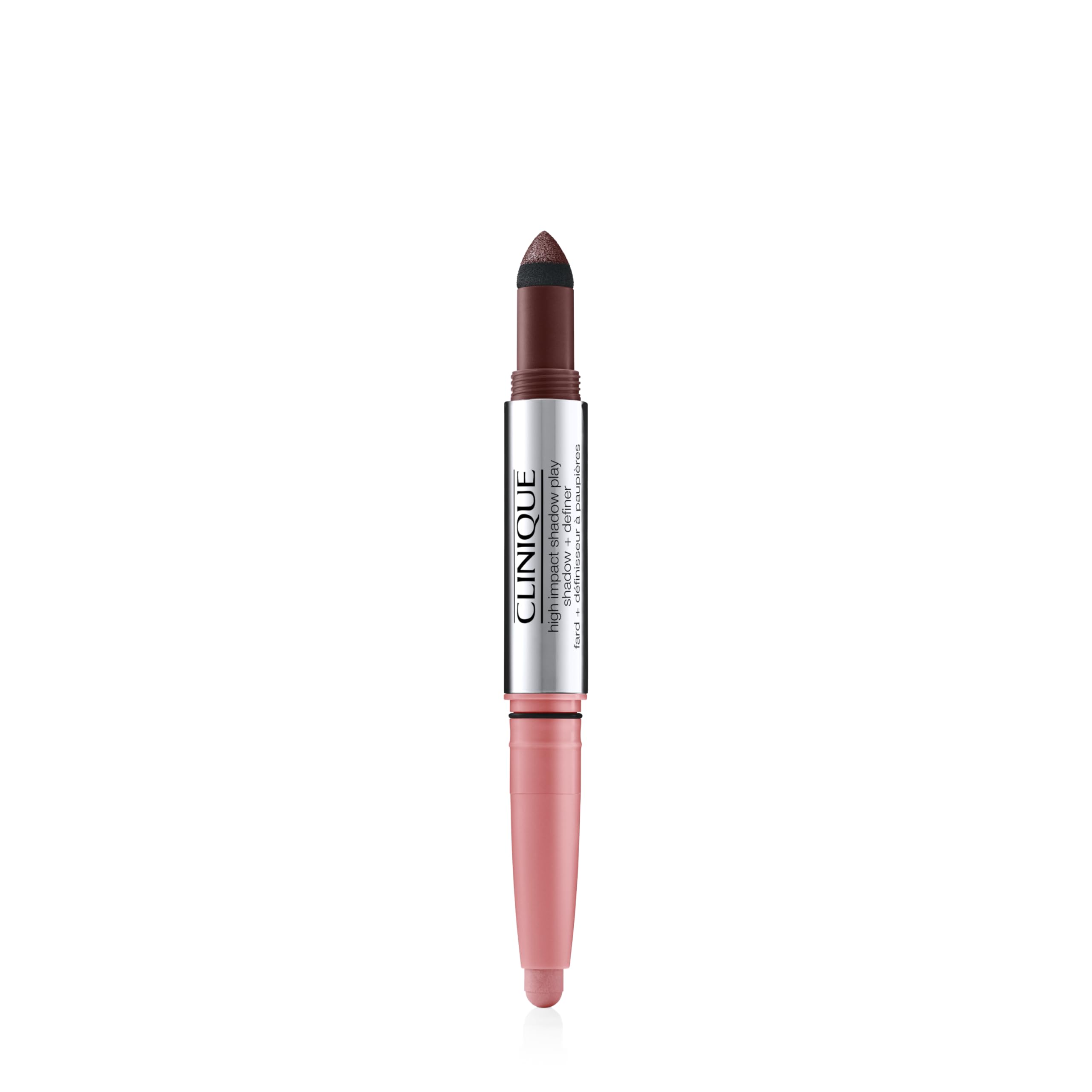 Clinique High Impact Shadow Play cream shadow swatch on eyelid for rich color.