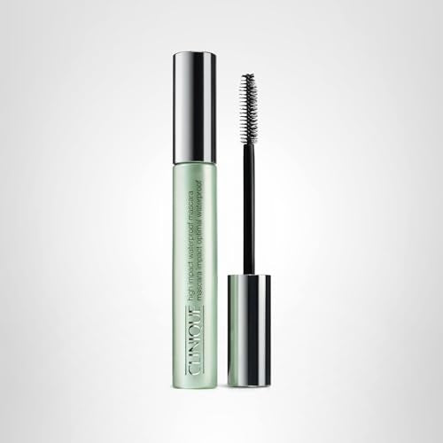 Clinique High Impact Waterproof Mascara wand close-up in action showing definition.