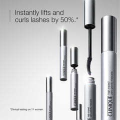 Clinique Zero Gravity curved-brush application lifts and defines each lash.