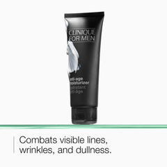 Clinique For Men close-up of hyaluronic acid and glycerin ingredients for hydration.