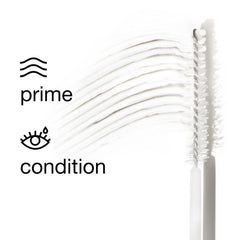 Applying Clinique Lash Building Primer on lashes before mascara
