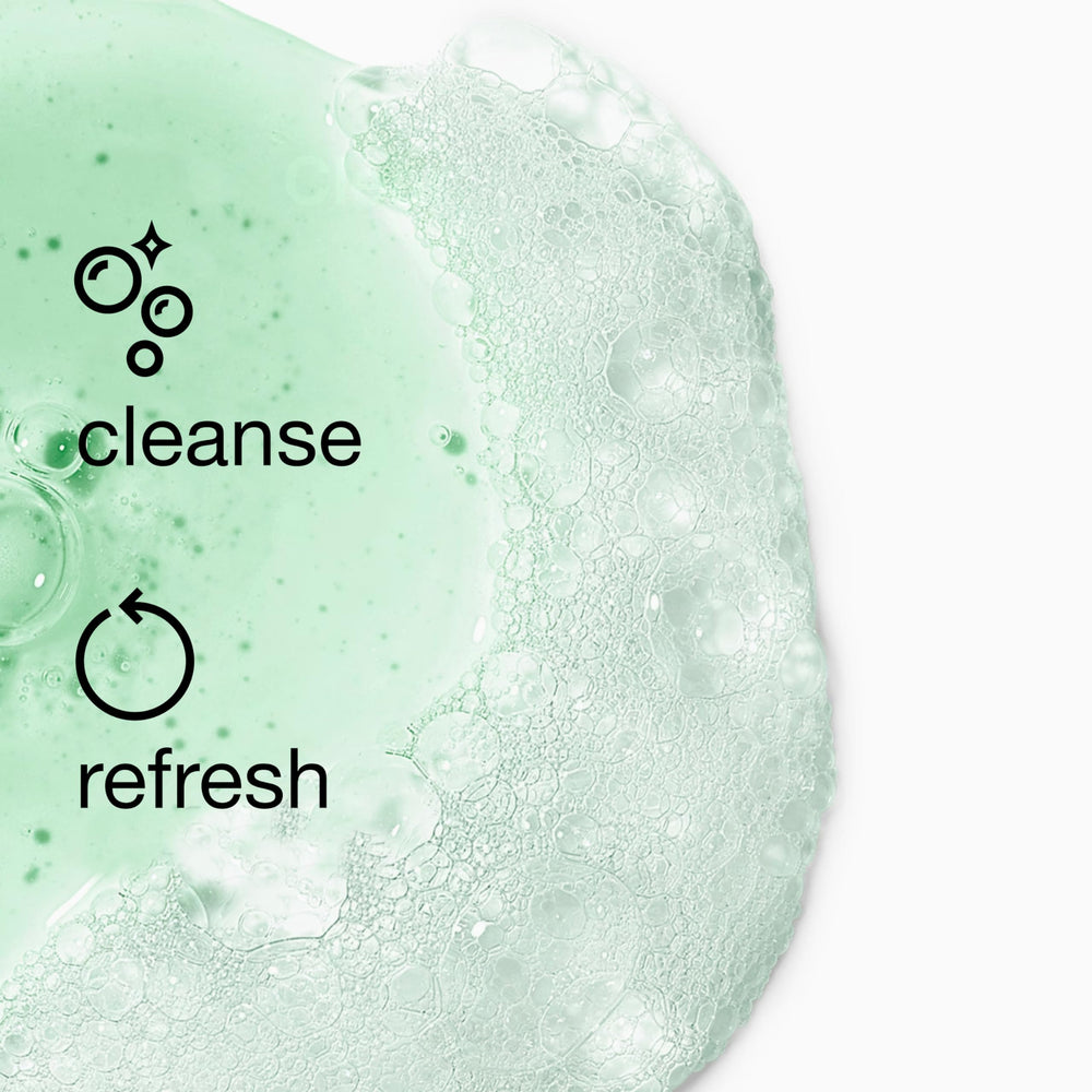 Clinique Liquid Facial Soap bottle on bathroom counter ready for daily use.