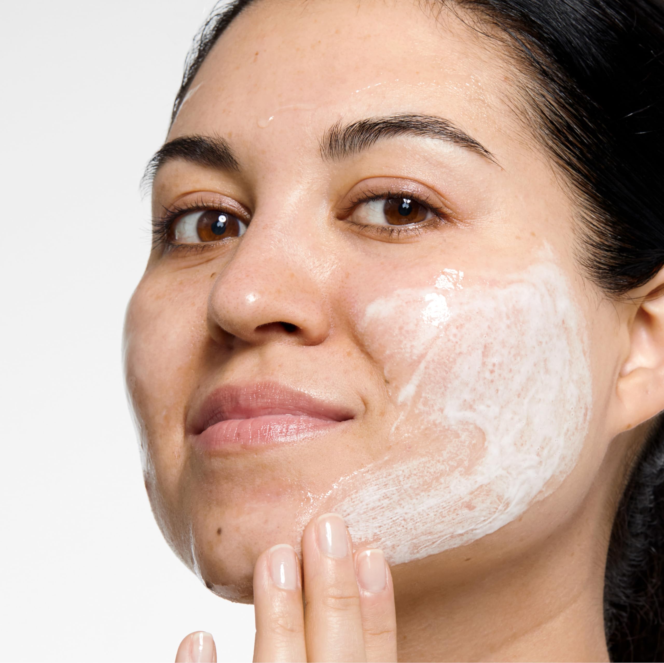 Clinique Liquid Facial Soap fragrance-free packaging highlighted for sensitive skin users.