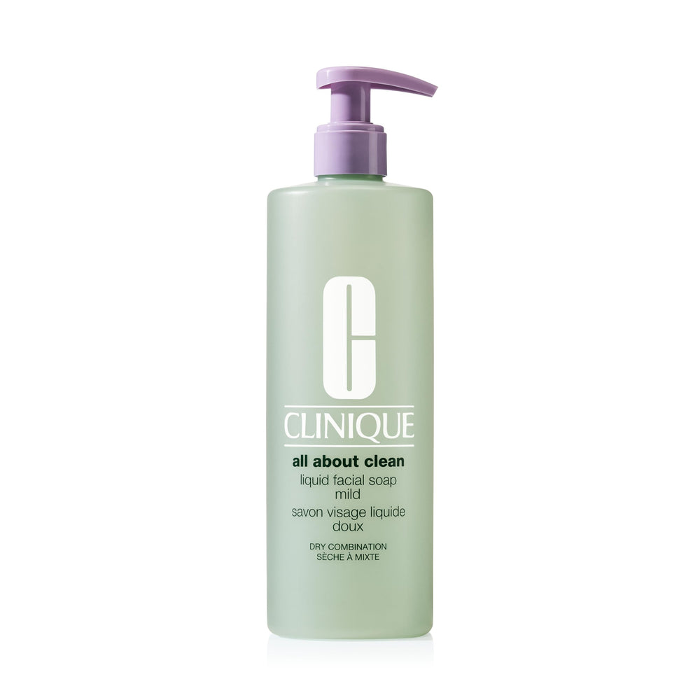Clinique Liquid Facial Soap delivers a gentle lather that cleanses without drying the skin.