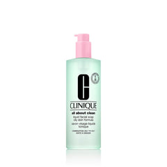 Clinique Liquid Facial Soap oily skin bottle showing gentle daily cleanse.