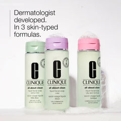 Clinique Liquid Facial Soap provides a quick rinse for a fresh, comfortable feel.