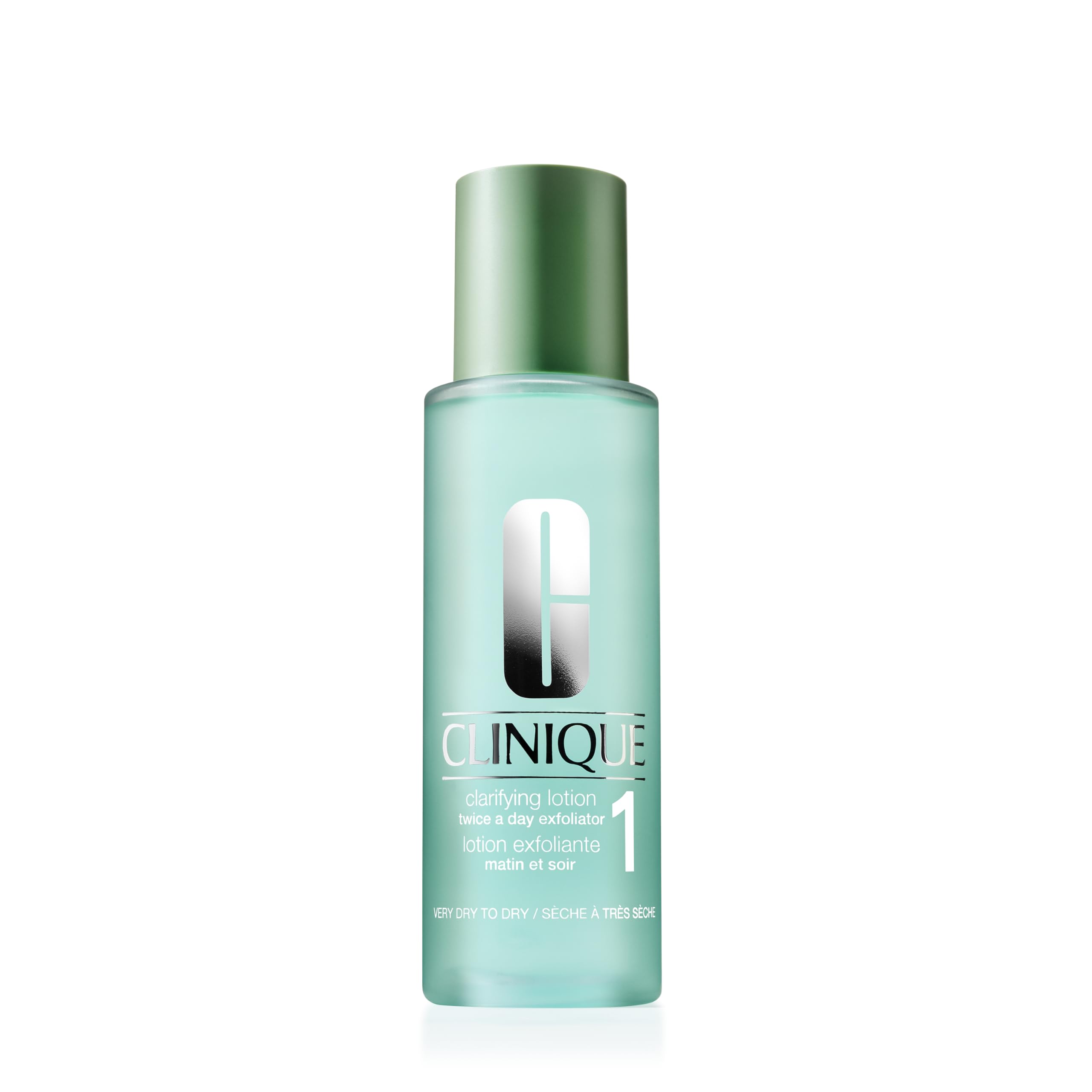 Clinique Loción Aclaradora 1 para piel muy seca, exfoliación suave y renovación cotidiana.