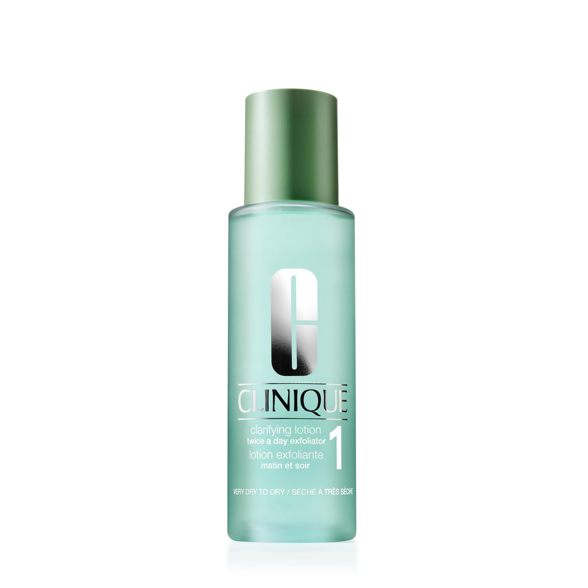 Clinique Loción Aclaradora 1 para piel muy seca, exfoliación suave y renovación cotidiana.
