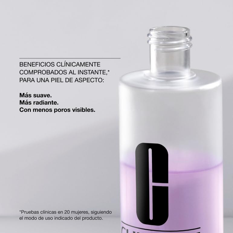 Botella Clinique Clarifying Lotion 2 vertido suave para tonificar la piel