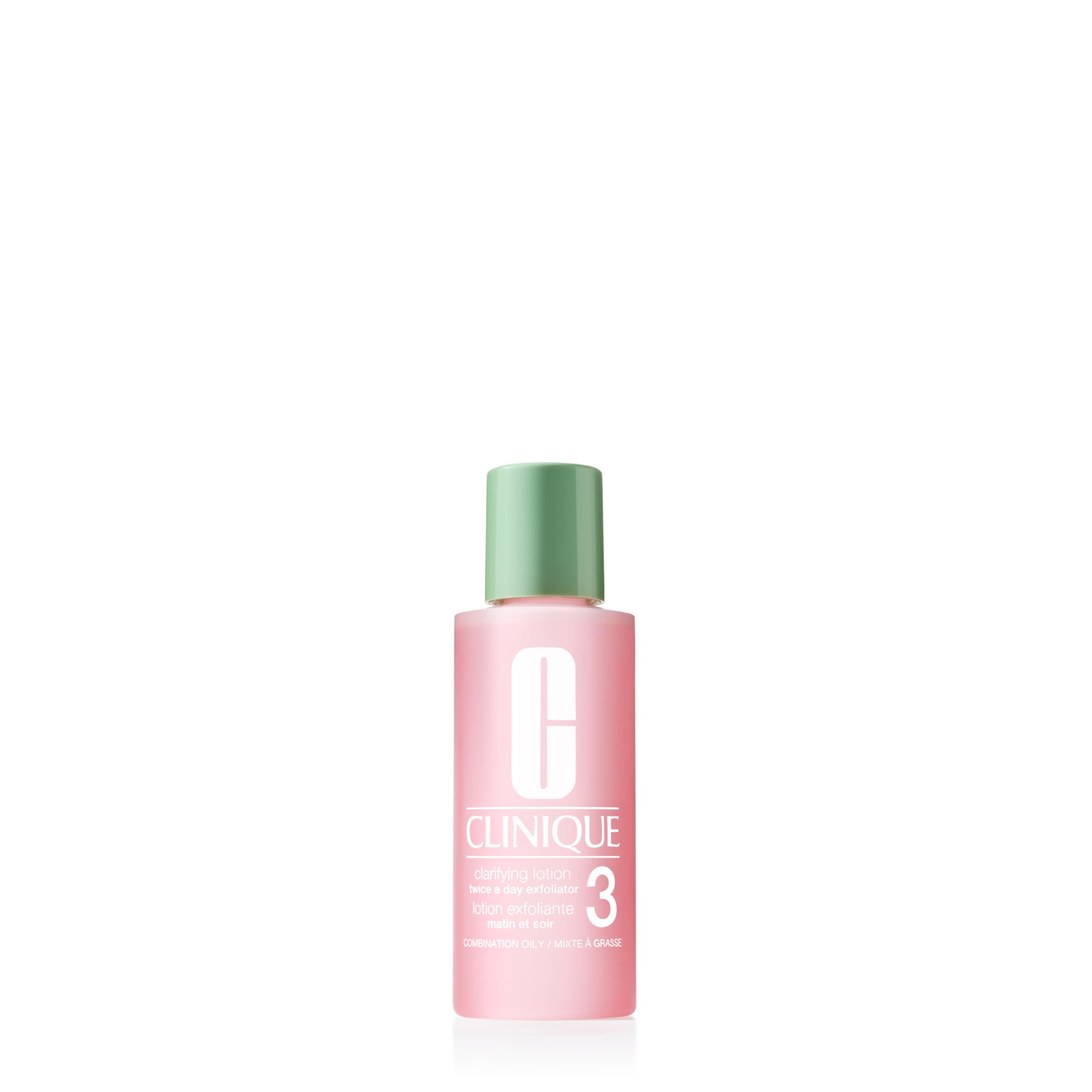Clinique Loción Clarificante 3 Etapas, aplicación con algodón para piel mixta, sensación fresca