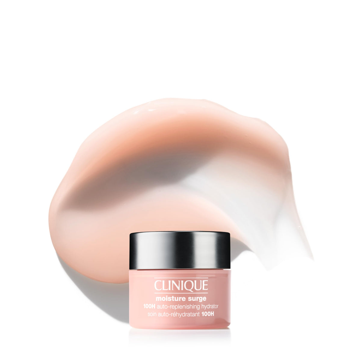 Clinique Moisture Surge 100H, botella: hidratación profunda y rápida.