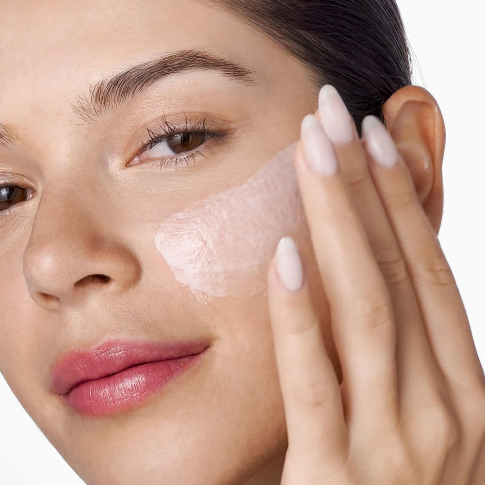 Clinique Moisture Surge Overnight Mask glow-ready morning skin close-up.