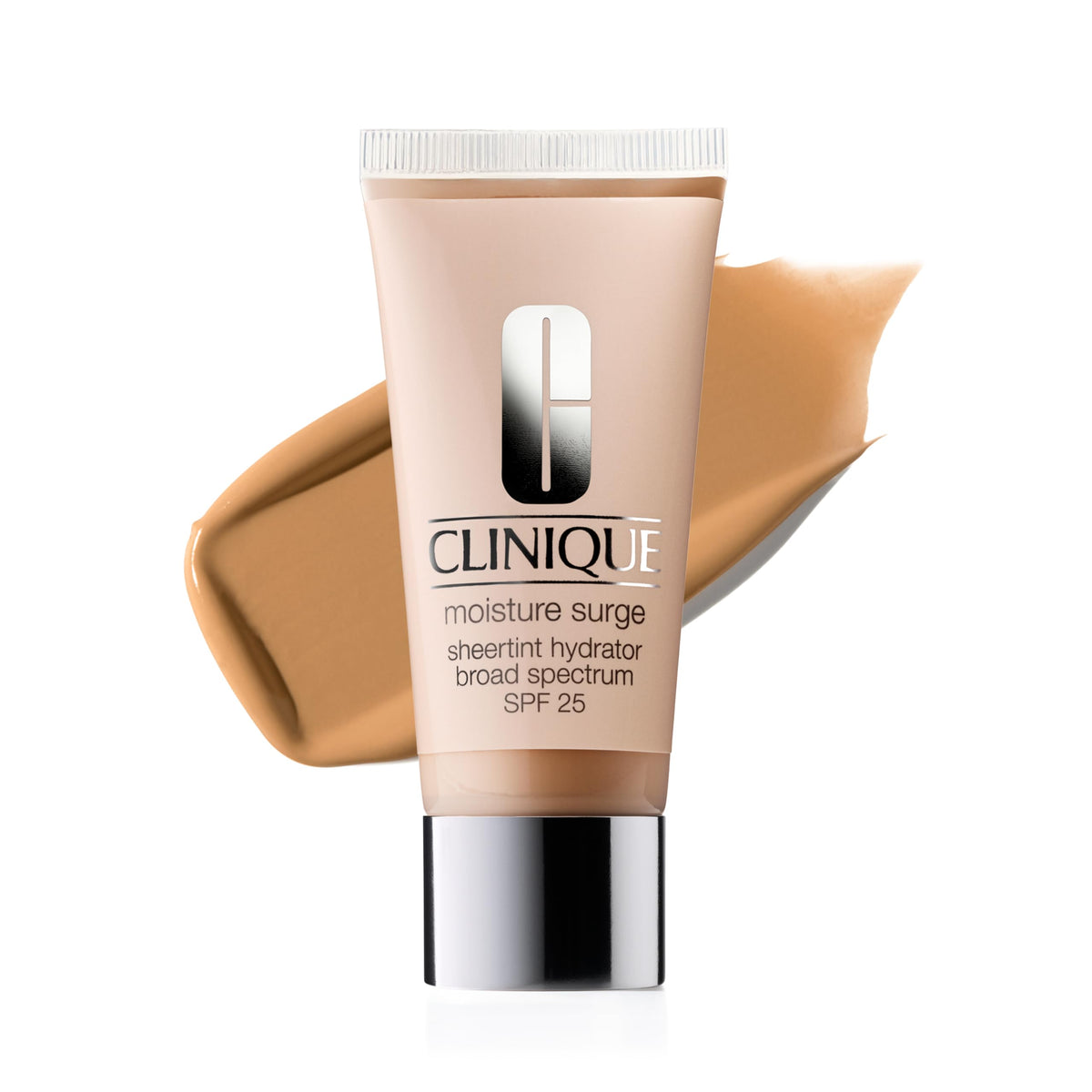 Clinique Moisture Surge Sheertint tube showing glossy hydration and light tint