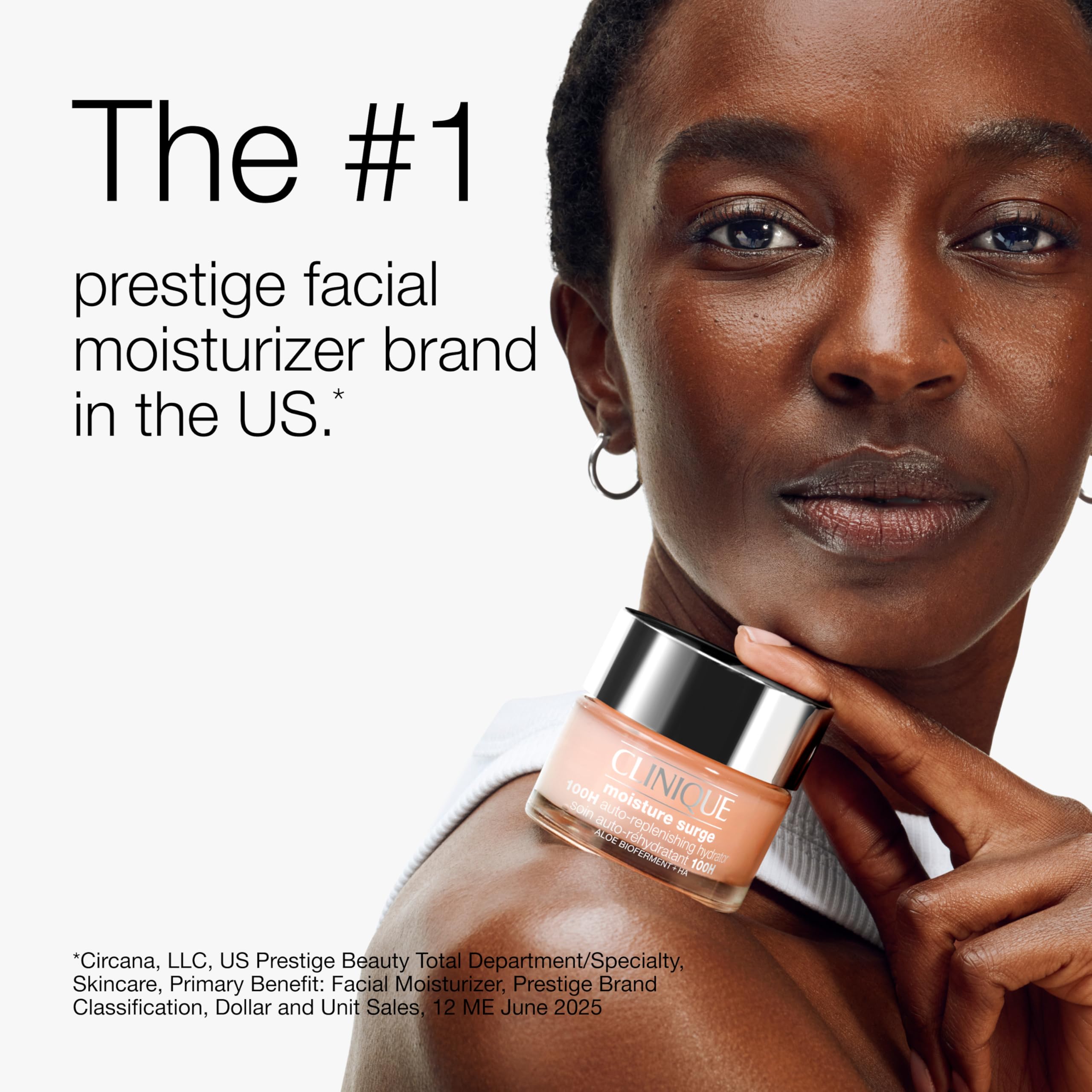 After-application glow and smooth skin from Clinique Moisture Surge.