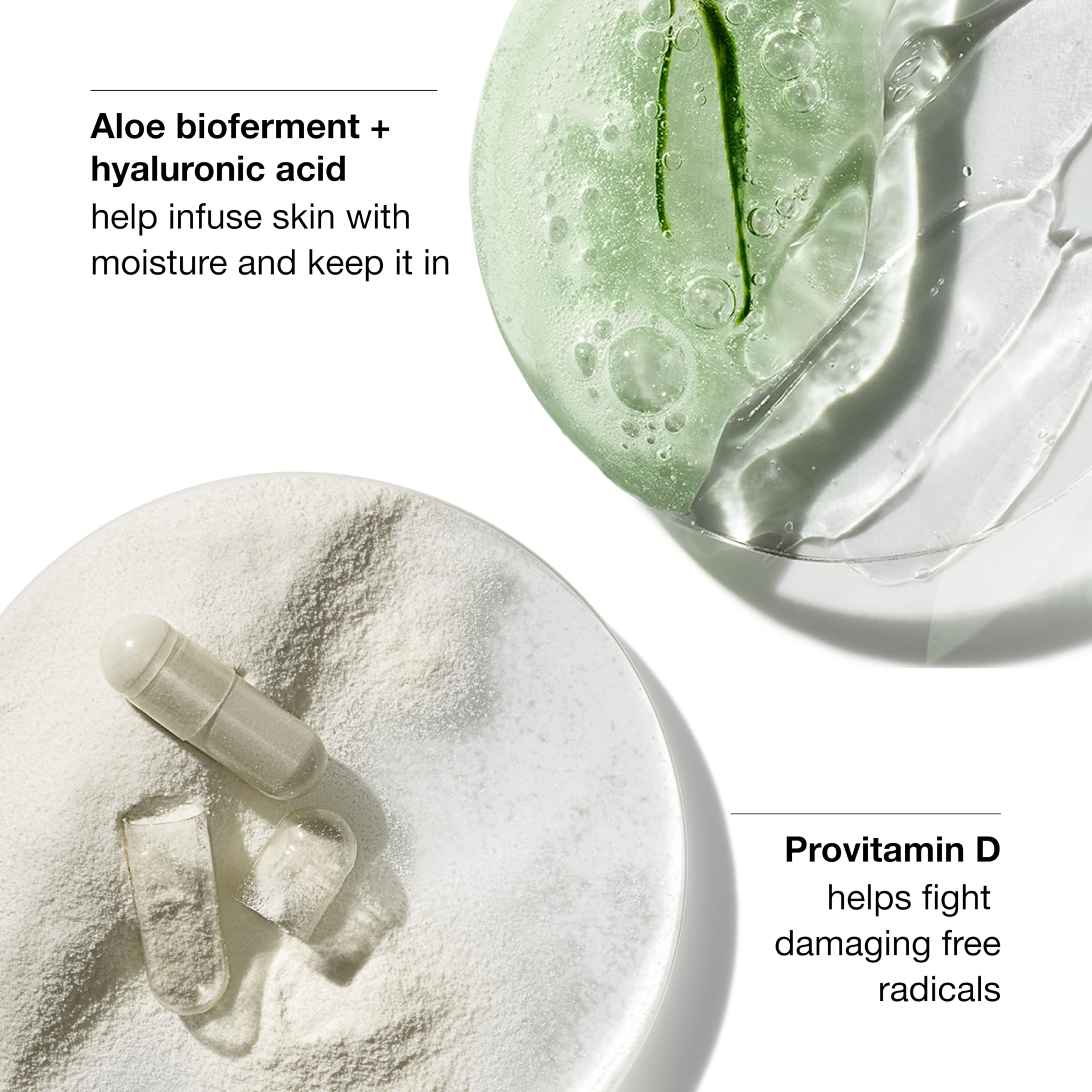 Clinique Moisture Surge SPF 28 texture swatch reveals lightweight, invisible finish